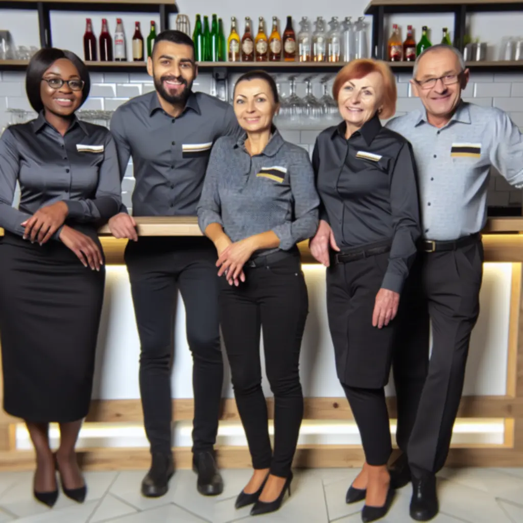 Zespół PolskaLoungeBar za barem