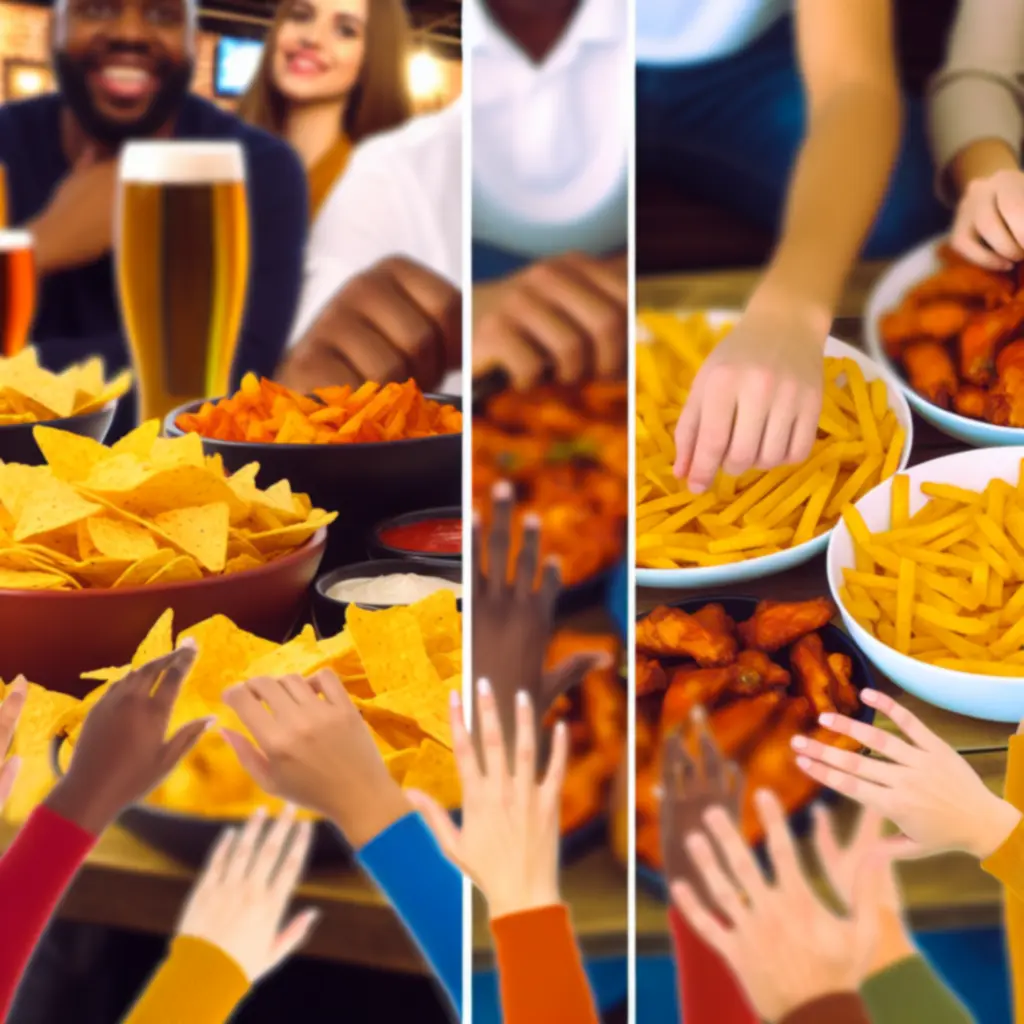 Przekąski barowe w akcji podczas oglądania meczu w PolskaLoungeBar.