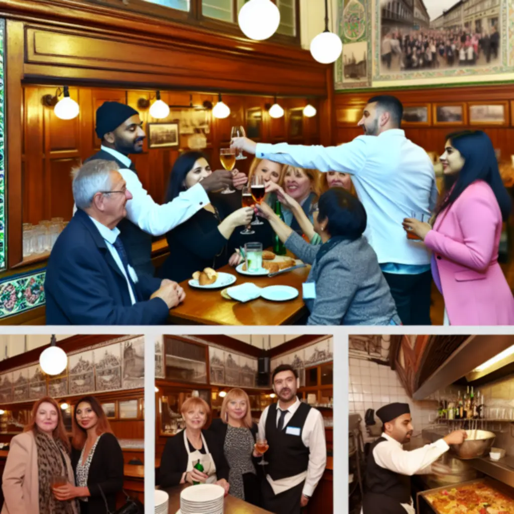 Kolaż zdjęć z eventów i kibicowania w PolskaLoungeBar