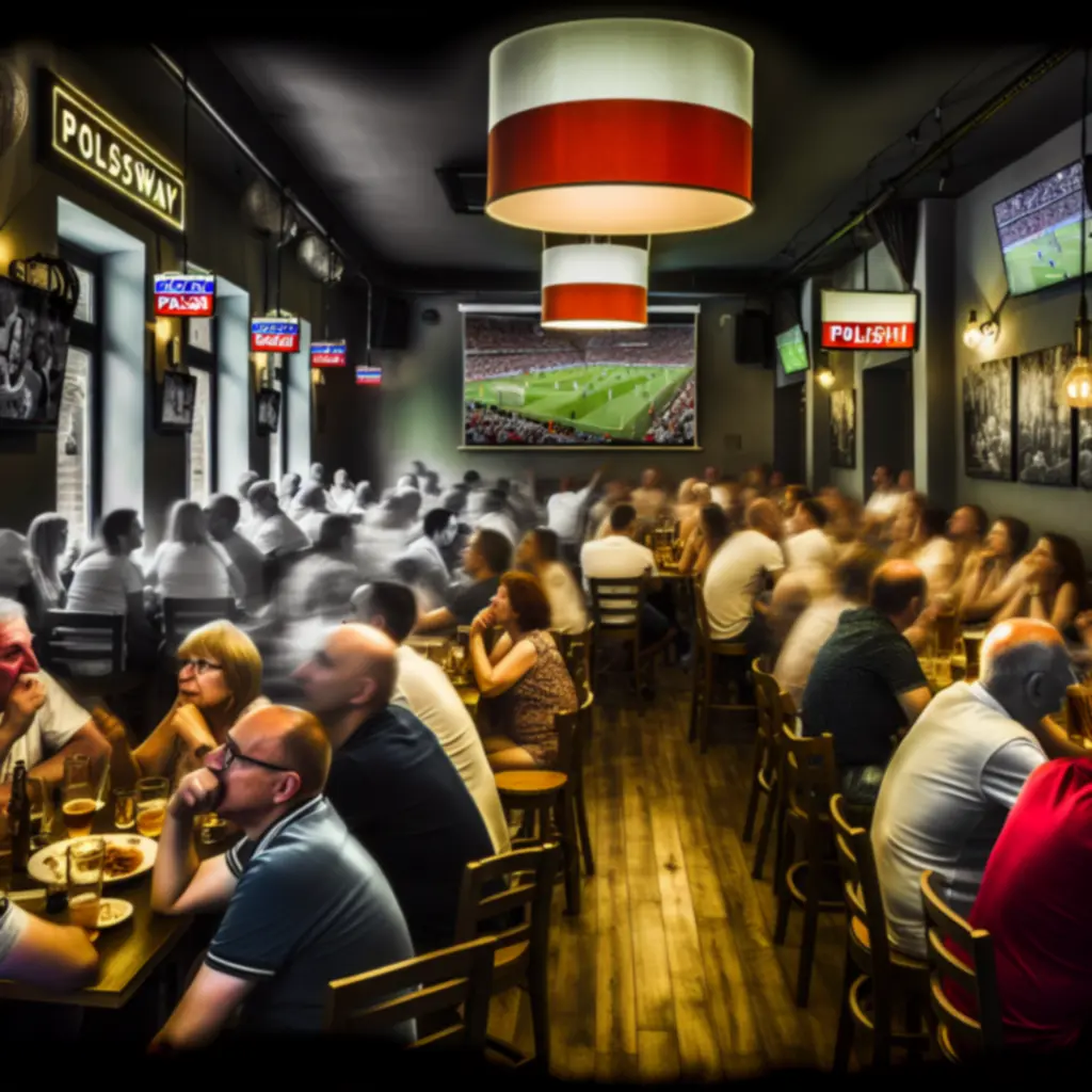 Transmisja meczu na żywo na ekranach w PolskaLoungeBar